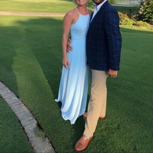 Azazie Ginger Style Sky Blue dress . A0